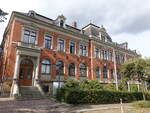 Dbeln, Landratsamt in der Strae des Friedens, erbaut 1897 (19.09.2023)