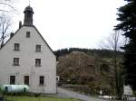 Neben der Glckl-Schenke in Rechenberg-Bienenmhle stehen noch die Reste der Burg Rechenberg, 20.01.08