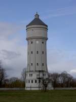 Wasserturm von Eilenburg-Ost, 60 Meter hoher Turm erbaut 1916 für die Zelluloidfabrik (31.03.2012)