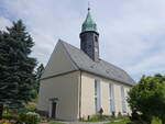 Langenwolmsdorf, evangelische Kirche, erbaut 1495, umgebaut 1846 (05.06.2025)