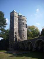 Der bekannte Coselturm der Burg Stolpen am 02.10.2012