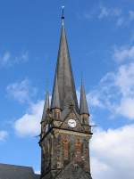 Kirchturm in Neustadt (Sachsen); 27.02.2008  