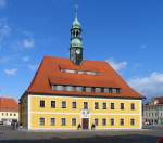 Rathaus in Neustadt (Sachsen) wiedererbaut 1696-1703; 27.02.2008 - meine erste Entzerrung eines Fotos, Danke fr den Hinweis  