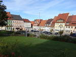 Stolpen, historische Häuser am Marktplatz (04.10.2020)