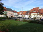 Stolpen, historische Huser am Marktplatz (04.10.2020)