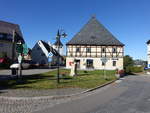 Brenstein, historisches Fachwerkhaus am Marktplatz (04.10.2020)