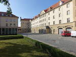 Pirna, Schloss Sonnenstein am Schlohof, erbaut von 1545 bis 1548 (02.10.2020)