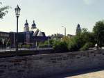 Plauen/Vogtland: Blick von der alten Elsterbrcke zur Stadt