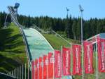 Die Vogtland Arena - Weltcup-Sprungschanze am Schwarzberg in Klingenthal am 19.07.2015.