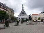 Zwickau, Gewandhaus am Hauptmarkt, erbaut von 1522 bis 1525, heute Theater (13.08.2023)