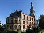Gersdorf, evangelische Marienkirche, erbaut von 1862 bis 1865 durch Carl August Schramm (16.09.2023)