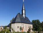 Niederfrohna, evangelische Christuskirche, erbaut von 1913 bis 1914 (16.09.2023)