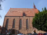 Salzwedel, Mnchskirche, ehemalige Franziskanerklosterkirche, erbaut um 1250 (14.08.2025)