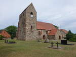 Kaulitz, evangelische Dorfkirche, Feldsteinbau aus dem 13.
