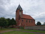 Lagendorf, evangelische Kirche, Backsteinbau erbaut von 1911 bis 1912 (20.06.2026)