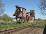 Gegenber des Sdzucker-Werkes in Zeitz befindet sich die Brikettfabrik Herrmannschacht, 21.04.09