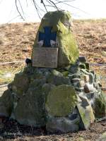 Ltzen - OT Starsiedel  Vlkerschlachtsdenkmal  Gedenkstein zur Schlacht von 1813