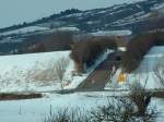 Die alte Strae von Laucha nach Dorndorf - der  Hahnemann , Aufnahme vom 28.02.2005