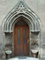 Historisches Portal in der Groen Salzstrae in Laucha