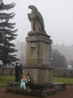 Das Denkmal in Laucha am Obertor fr die Gefallenen des 1.