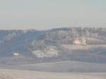 Laucha an der Unstrut - Blick auf die Weinberge bei Sonnenaufgang - Aufnahme vom 9.01.2009