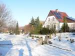 Laucha an der Unstrut - Blick von der Lehmgrube in den Karl-Obendorf-Weg - Foto vom 11.01.2009