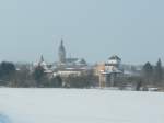 Laucha an der Unstrut - Blick vom Ennsberg Richtung Kirche - 14.02.2010