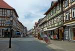 Wernigerode, der Stadtkern besteht berwiegend aus niederschsischen Fachwerkbauten, Mai 2012