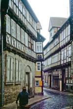 Fachwerkhuser in Quedlinburg.