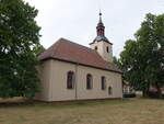 Zerben, evangelische Kirche, erbaut 1743 durch Werner Siegfried von Plotho (06.07.2025)