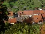 Ausblick vom Schloss Stolberg auf die Rittergasse in Stolberg/Harz (30.09.2012)