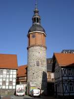 Saigerturm in Stolberg/Harz, erbaut 1282 als Bestandteil des inneren Stadttores  (30.09.2012)