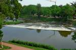 Merseburg, Blick vom Schlopark auf die Saale, Mai 2012