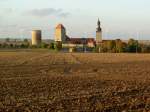 Querfurt, Burganlage mit Dicker Heinrich Turm, Marterturm und Pariser Turm, Saalekreis (28.09.2012)