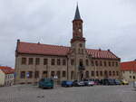 Knnern, Rathausgebude am Marktplatz, erbaut 1862 (15.03.2019)