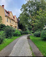 Johannispromenade in Aschersleben, Teil der ehemaligen, sehr gut erhaltenen Stadtbefestigungsanlage.