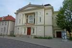 Bernburg, das Carl Maria von Weber Theater, 1826-27 im klassizistischen Stil erbaut, Mai 2012