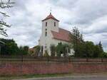 Hohenghren, evangelische Kirche, romanische Saalkirche, erbaut im 13.