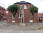 Buch, historische Rolandstatue von 1580 in der Breiten Strae (09.07.2025)