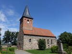 Klein Mringen, evangelische Christuskirche, Feldsteinbau aus dem 13.
