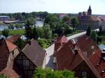 Havelberg, Blick vom Domberg auf Stadt und Stadtkirche St.