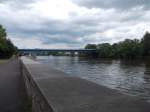 Blick ber die Elbe in Magdeburg zur Ernst-Reuter-Allee (22.06.13)