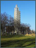 Der Albinmller-Turm im Magdeburger Rotehornpark wurde 1927 errichtet und gilt als bedeutendes Beispiel des Neuen Bauens der 1920er Jahre.