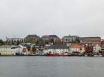 Blick auf den Flensburger Hafen.(26.10.2009)