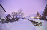 Winterfoto von Kleiner-Fuchs-Hof in der Gartenstadt-Weiche in Flensburg.