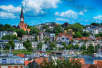 Aussicht vom Schlowall in Flensburg.