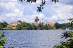 Ratzeburg - Blick ber den Ratzeburger See auf die Dominsel.