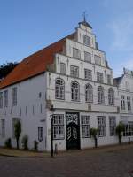 Friedrichstadt, Paludanus Haus, erbaut 1637, Versammlungshaus der   dnischen Gemeinschaft, Kreis Nordfriesland (11.05.2011)