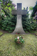 Gedenksttte fr die Toten des Konzentrationslagers Husum-Schwesing auf dem Husumer Ostfriedhof (Kreis Nordfriesland).