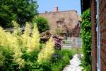 Reetgedecktes Friesenhaus in Nieblum auf Fhr, aufgenommen am 30.06.2013.